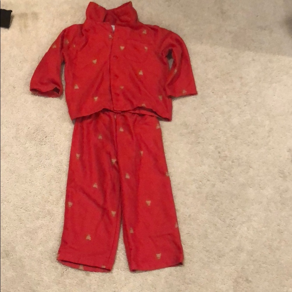 BabyGap 2T unisex red pjs with bears